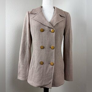 St. John Knit Peacoat Double Breasted Jacket Coat Women’s Size 6